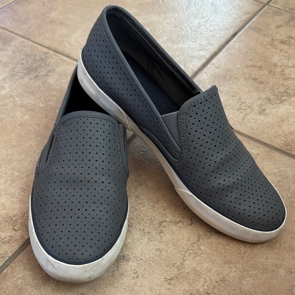 Sperry Women's Perforated Slip-On Loafers - Dark Gray